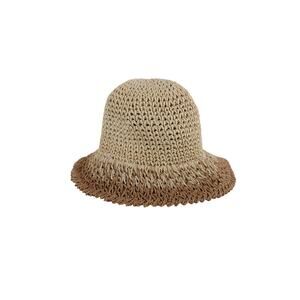 Eugenia Kim - Bailey Natural Ombre Straw Bucket Hat - Natural Tan / Brown - NWT